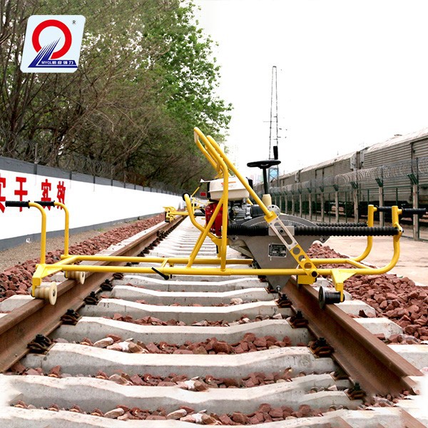 Petrol rail road grinder for turnout maintenance